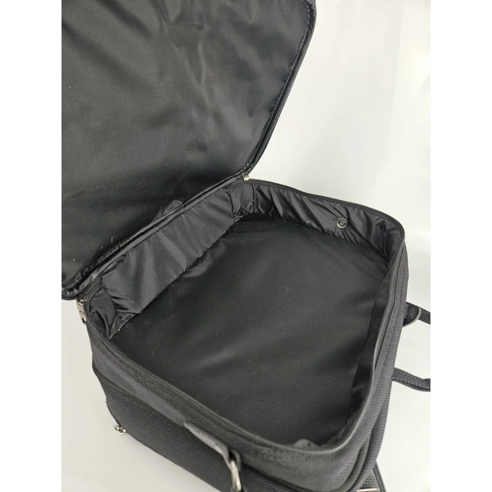 Samsonite Carry On Computer‎ Briefcase Shoulder Bag Black Canvas Black
